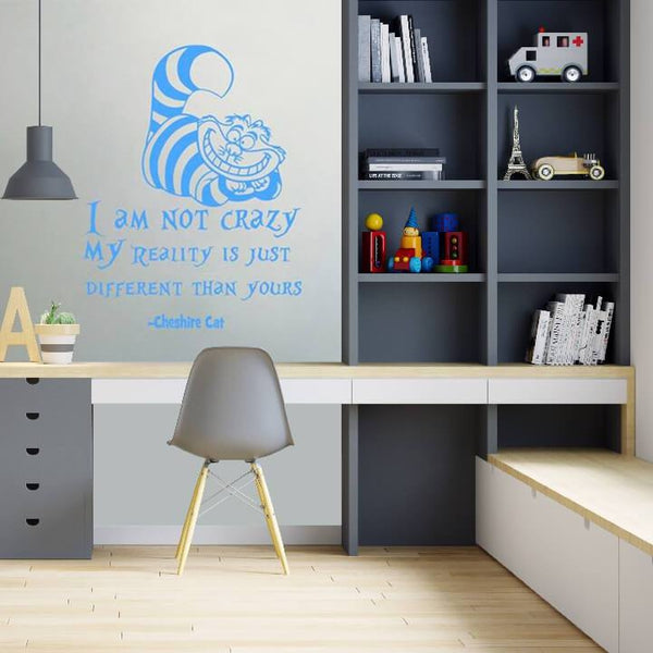 Cat Quote "I Am Not Crazy" Wall Decal