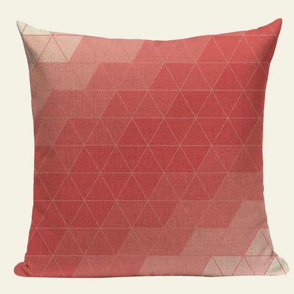Chevron Ombre Pink Geometric Nordic Throw Pillow Cases-Tiptophomedecor-Interior-Design-Home-Decor