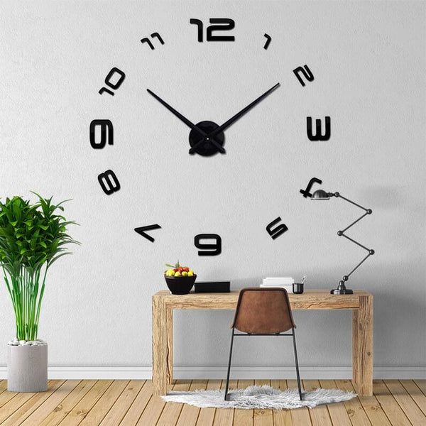 Circular Classic 3D Wall Clock Decal-TipTopHomeDecor