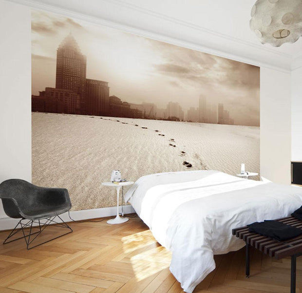 Wall mural - A path to a big city-TipTopHomeDecor