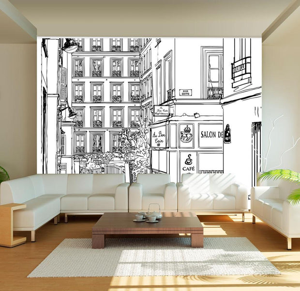 Wall mural - A walk through Parisian streets-TipTopHomeDecor
