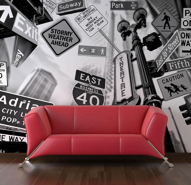 Wall mural - All roads lead to Manhattan-TipTopHomeDecor