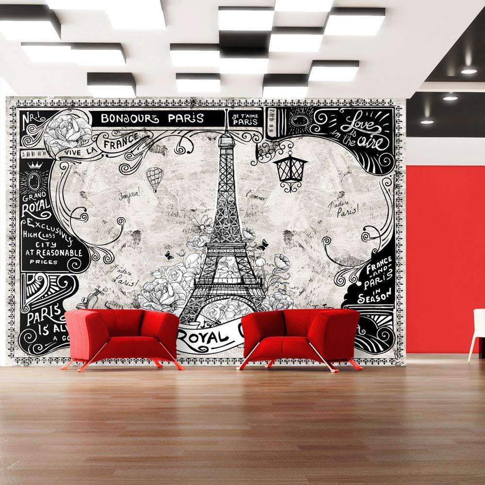 Wall mural - Bonjour Paris-TipTopHomeDecor