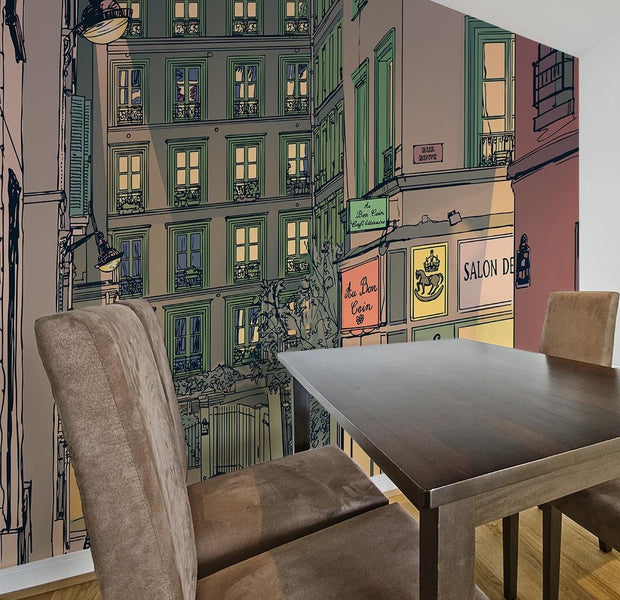 Wall mural - Breakfast in Paris-TipTopHomeDecor