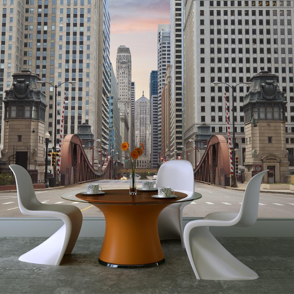 Wall mural - Chicago street-TipTopHomeDecor