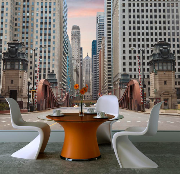 Wall mural - Chicago street-TipTopHomeDecor