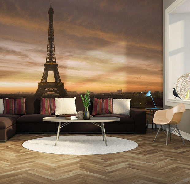 Wall mural - Eiffel tower at dawn-TipTopHomeDecor