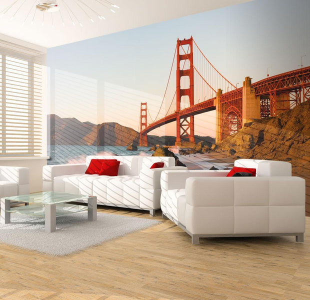 Wall mural - Golden Gate Bridge - sunset, San Francisco-TipTopHomeDecor