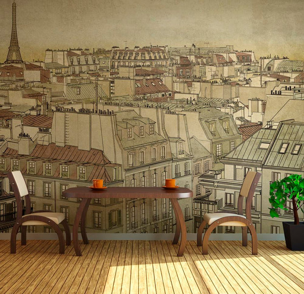 Wall mural - Good bye Paris!-TipTopHomeDecor