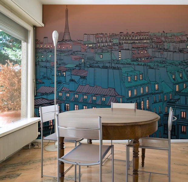 Wall mural - Good evening Paris!-TipTopHomeDecor
