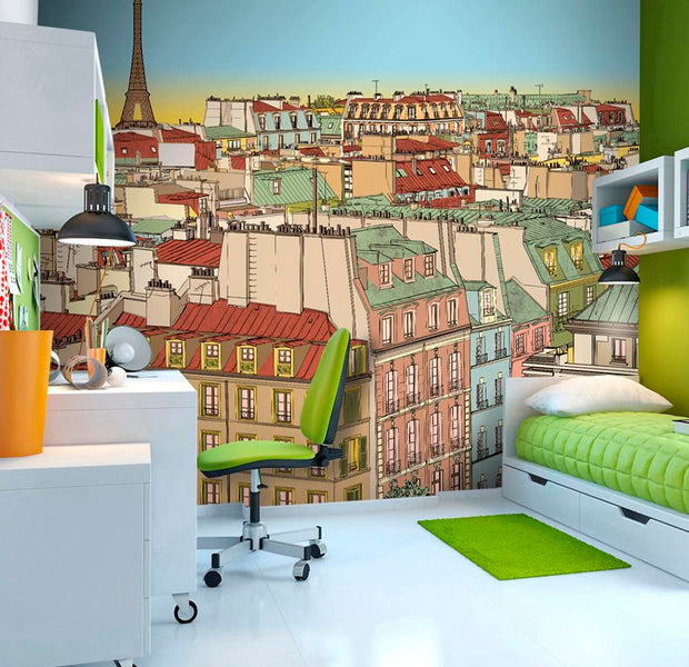 Wall mural - Good morning Paris!-TipTopHomeDecor
