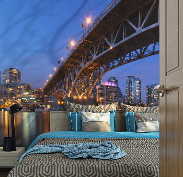 Wall mural - Granville Bridge - Vancouver (Canada)-TipTopHomeDecor