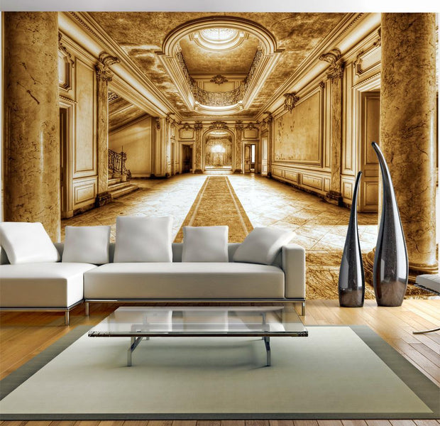Wall mural - Mystery marble - sepia-TipTopHomeDecor
