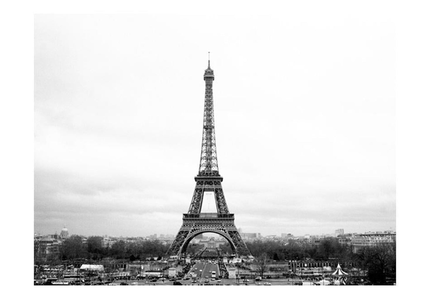 Wall mural - Paris: black and white photography-TipTopHomeDecor