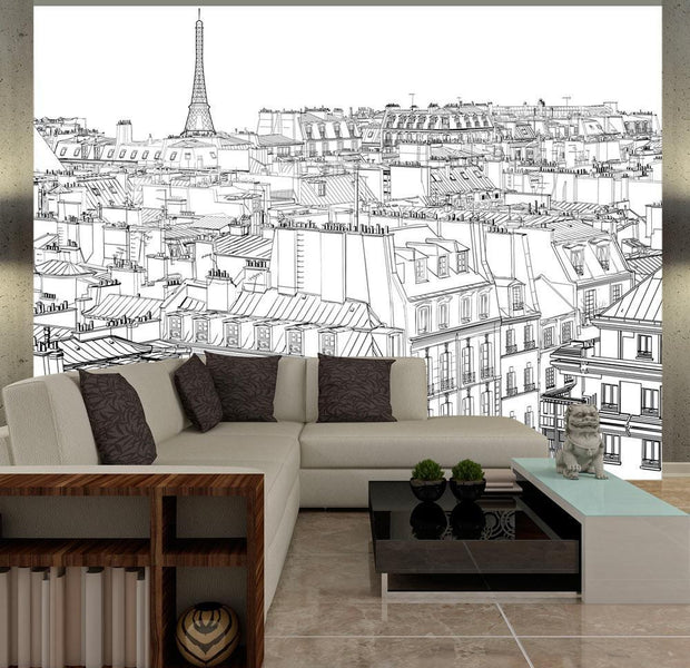 Wall mural - Parisian's sketchbook-TipTopHomeDecor