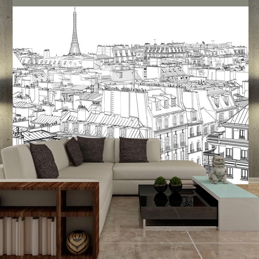 Wall mural - Parisian's sketchbook-TipTopHomeDecor