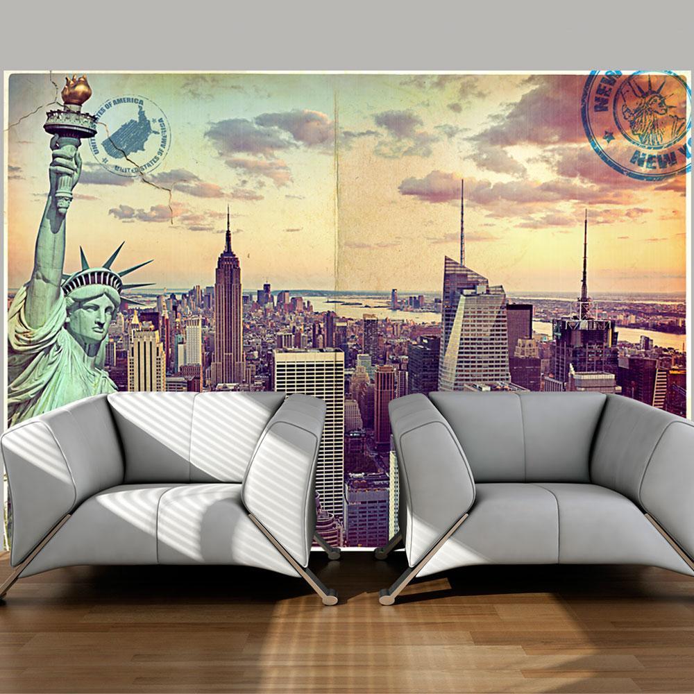Wall mural - Postcard from New York-TipTopHomeDecor