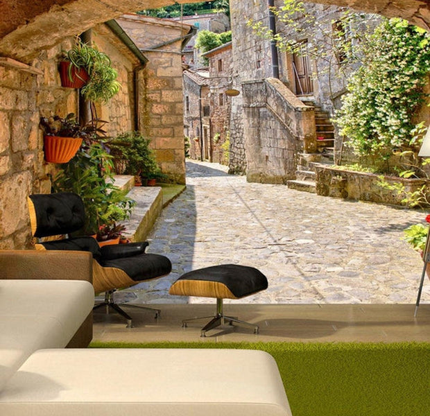 Wall mural - Provincial alley in Tuscany-TipTopHomeDecor