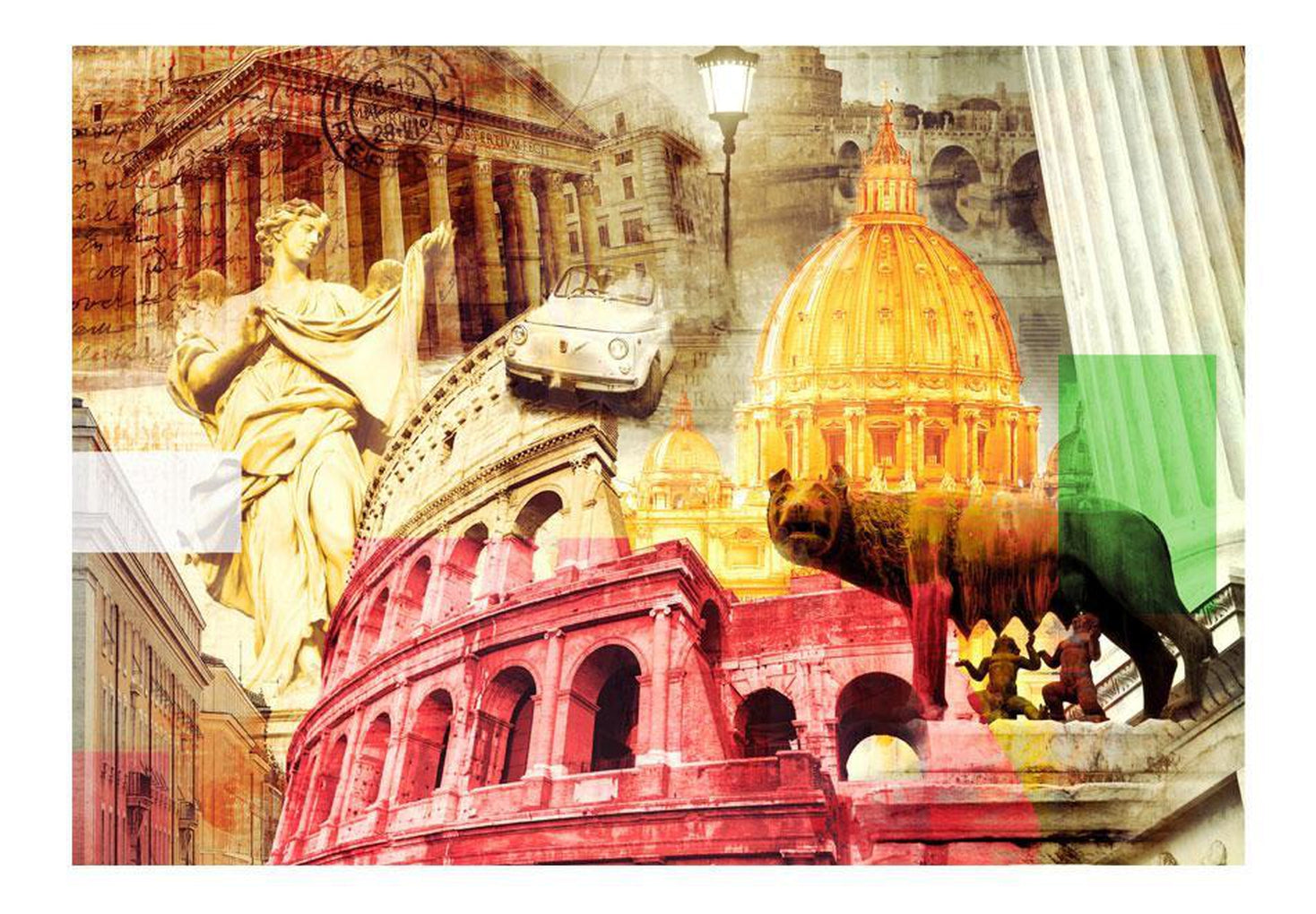 Wall mural - Rome - collage-TipTopHomeDecor