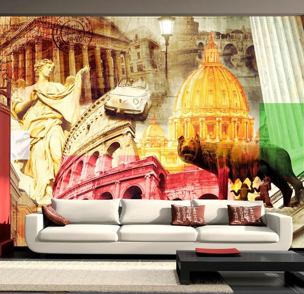 Wall mural - Rome - collage-TipTopHomeDecor