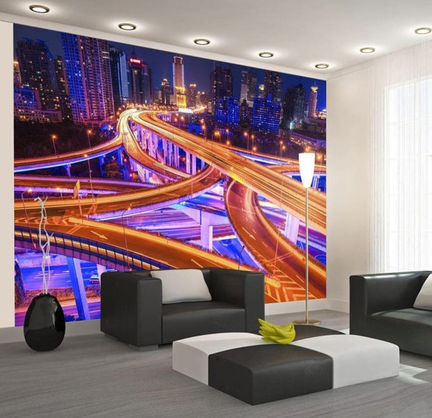 Wall mural - Spiderweb of roads-TipTopHomeDecor