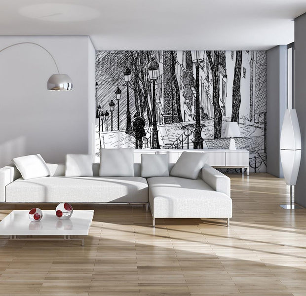 Wall mural - stairs - Montmartre-TipTopHomeDecor