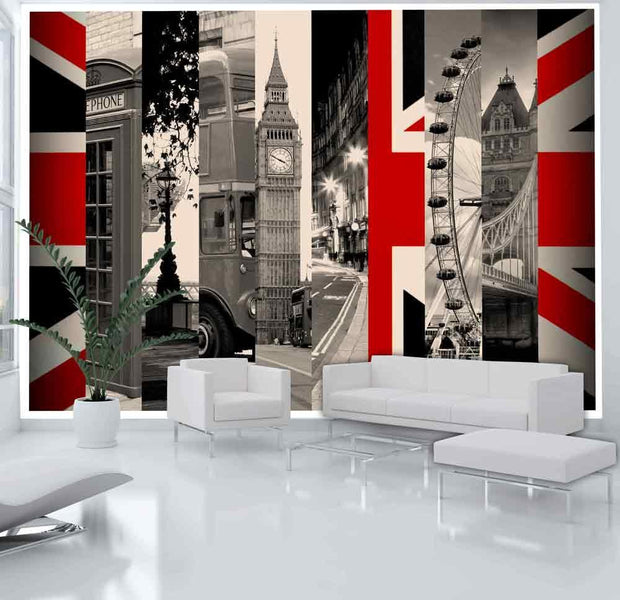 Wall mural - Symbols of London-TipTopHomeDecor