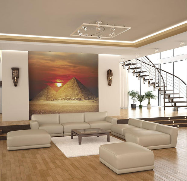 Wall mural - The Giza Necropolis - sunset-TipTopHomeDecor