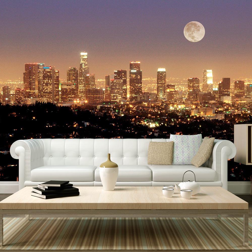 Wall mural - The moon over the City of Angels-TipTopHomeDecor