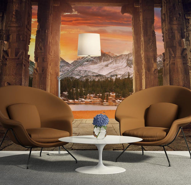 Wall mural - Trail of rocky temples-TipTopHomeDecor