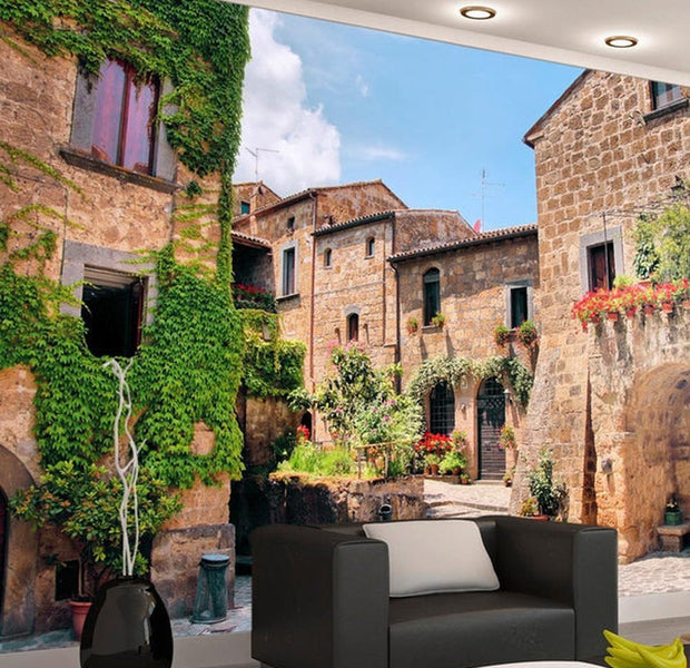Wall mural - Tuscan alley-TipTopHomeDecor
