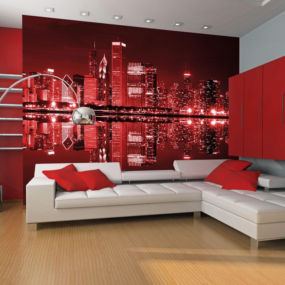 Wall mural - Wine-colored Chicago-TipTopHomeDecor