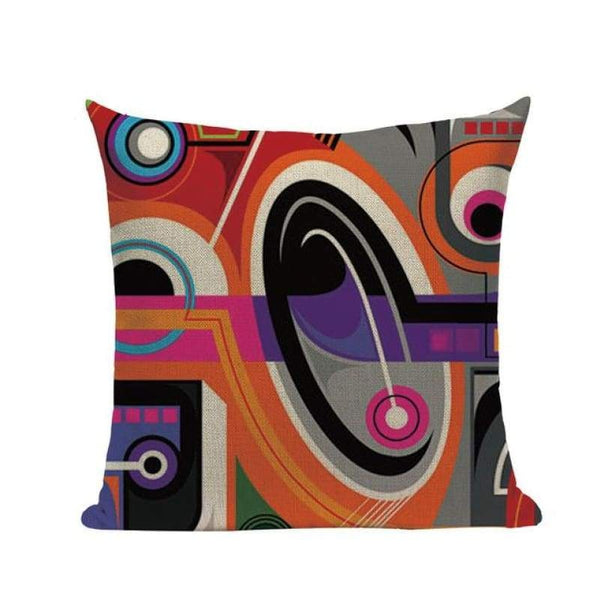 Tiptophomedecor Colorful Abstract Geometric Cushion Covers