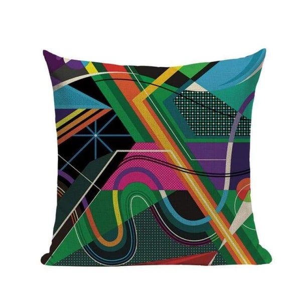 Tiptophomedecor Colorful Abstract Geometric Cushion Covers