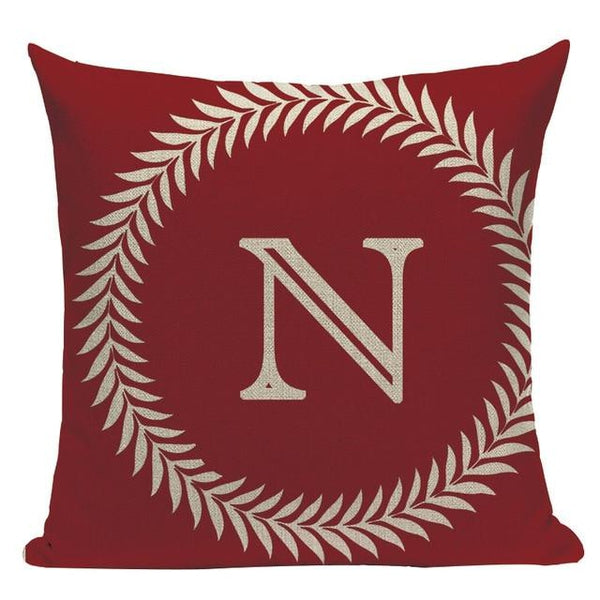 Colorful Nordic Letter Alphabet Cushion Covers-Tiptophomedecor