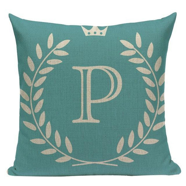 Colorful Nordic Letter Alphabet Cushion Covers-Tiptophomedecor