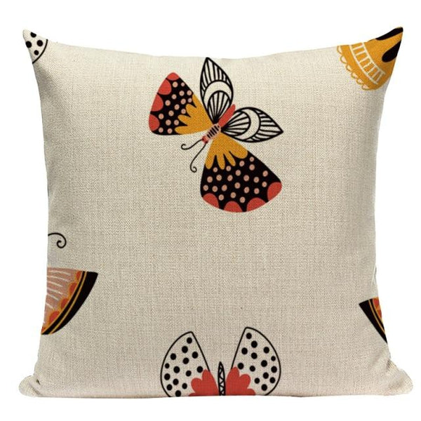 Colorful Spring Butterfly Dragonfly Cushion Covers-TipTopHomeDecor