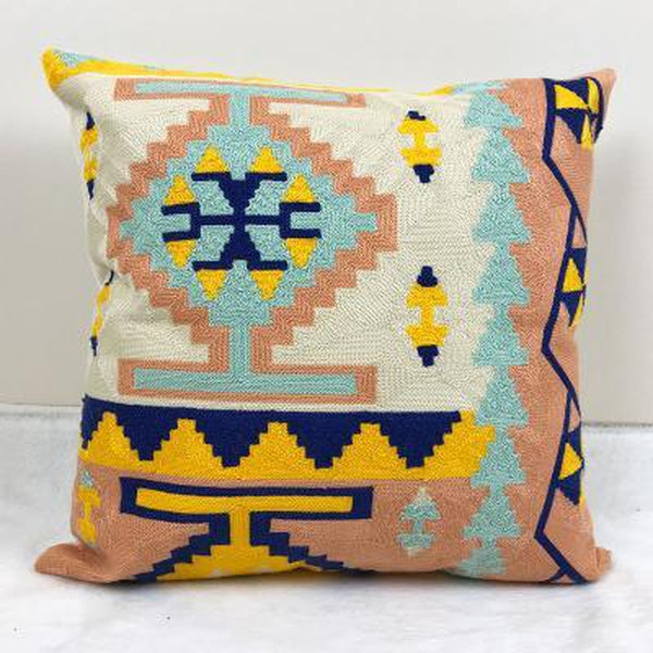 Colorful Tribal Embroidered Cushion Covers-Tiptophomedecor-Interior-Design-Home-Decor