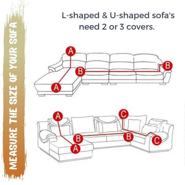 Cork Triangle Pattern Sofa Cover