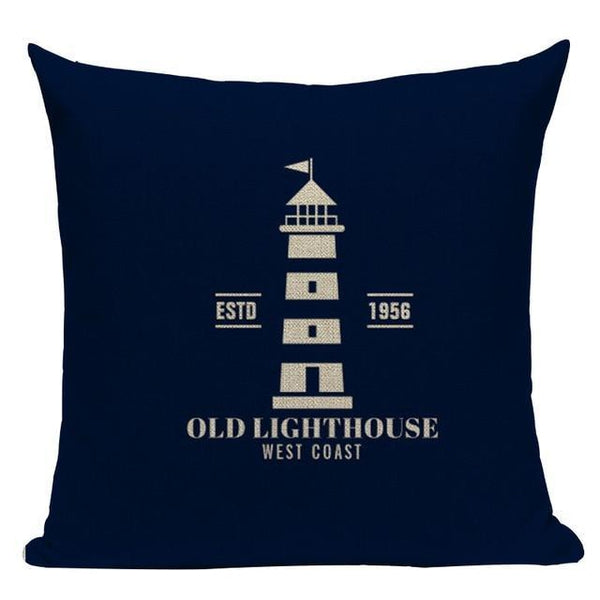 Dark Blue Marine Ocean Cushion Covers-Tiptophomedecor