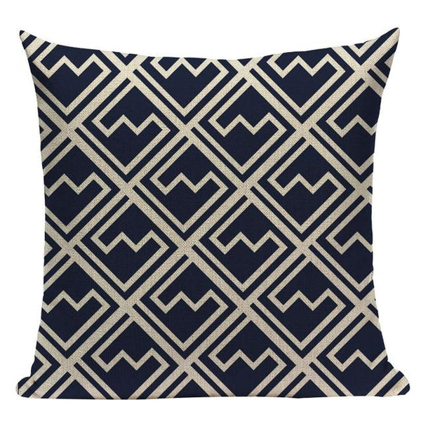 Dark Blue Marine Ocean Cushion Covers-Tiptophomedecor