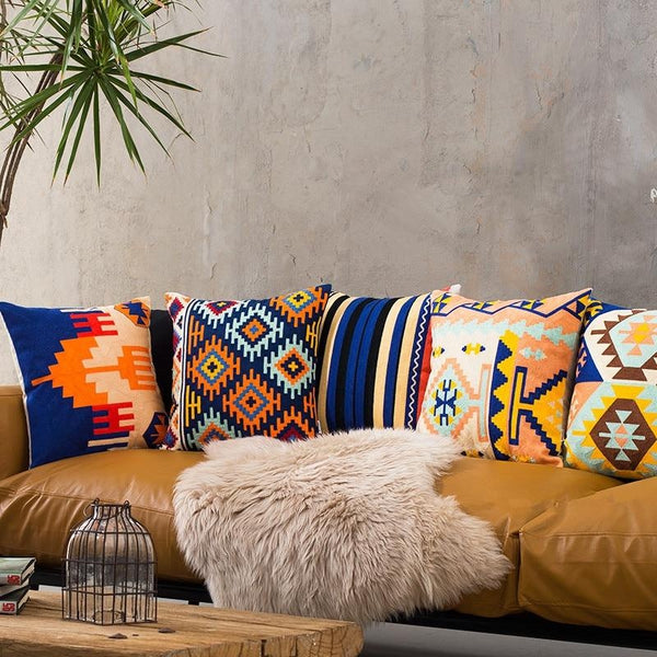 Tribal Embroidered Cushion Covers