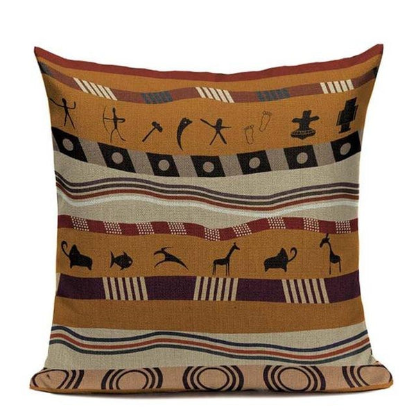 Traditional African Throw Pillow Covers, African Ethnic Tribe Lady Print  Decorative Cushion Covers For Porch Patio Couch Sofa Living Room  Outdoor,,without Pillow Inserts - Temu