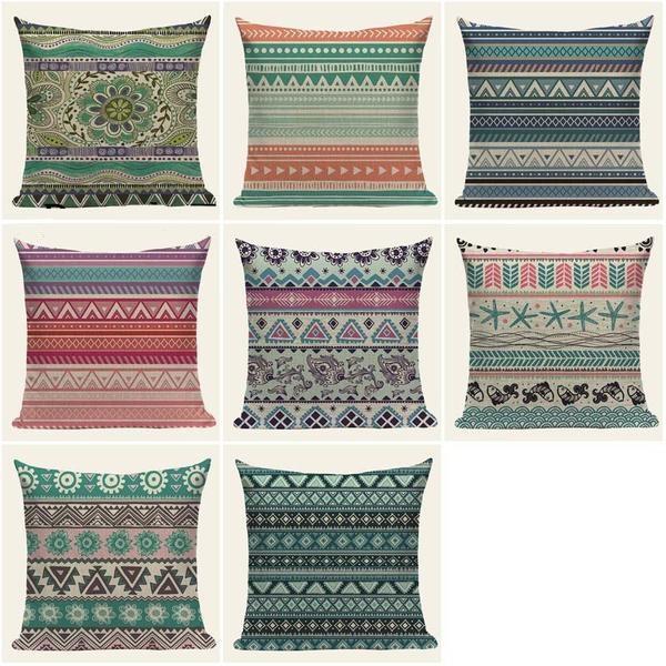 Ethnic Soft Colors Cushion Covers
