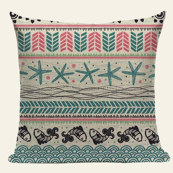 Bohemian Hippie Ethnic Soft Colors Cushion Covers-Tiptophomedecor-Interior-Design-Home-Decor