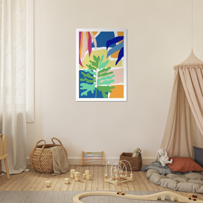 Colorful Tropical Botanical Poster 01