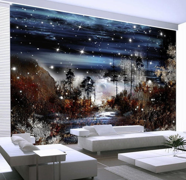 Wall mural - Night in the forest-TipTopHomeDecor