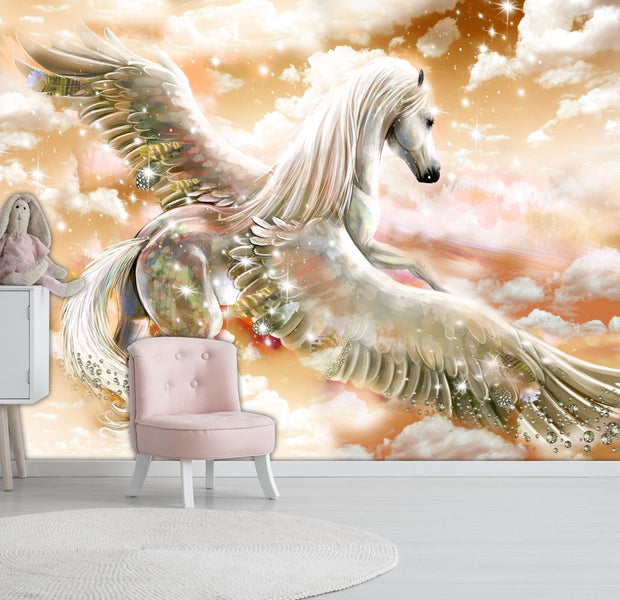 Wall mural - Pegasus (Orange)-TipTopHomeDecor