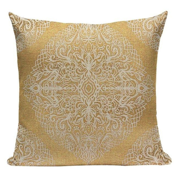 Floral Bohemian Mandala Geometric Cushion Covers-Tiptophomedecor