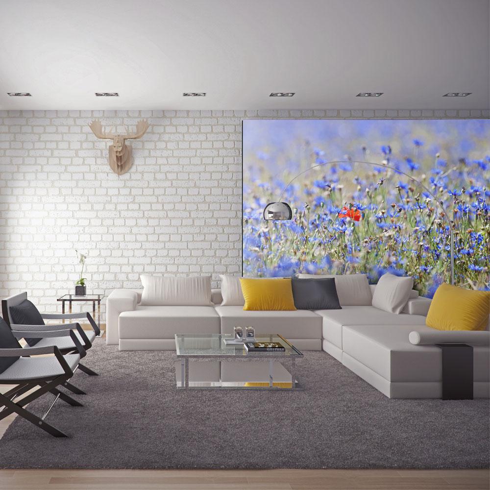Wall mural - A sky-colored meadow - cornflowers-TipTopHomeDecor